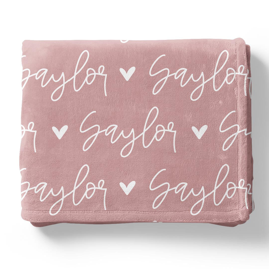 Personalized Name Fleece Blanket for Kids Gift