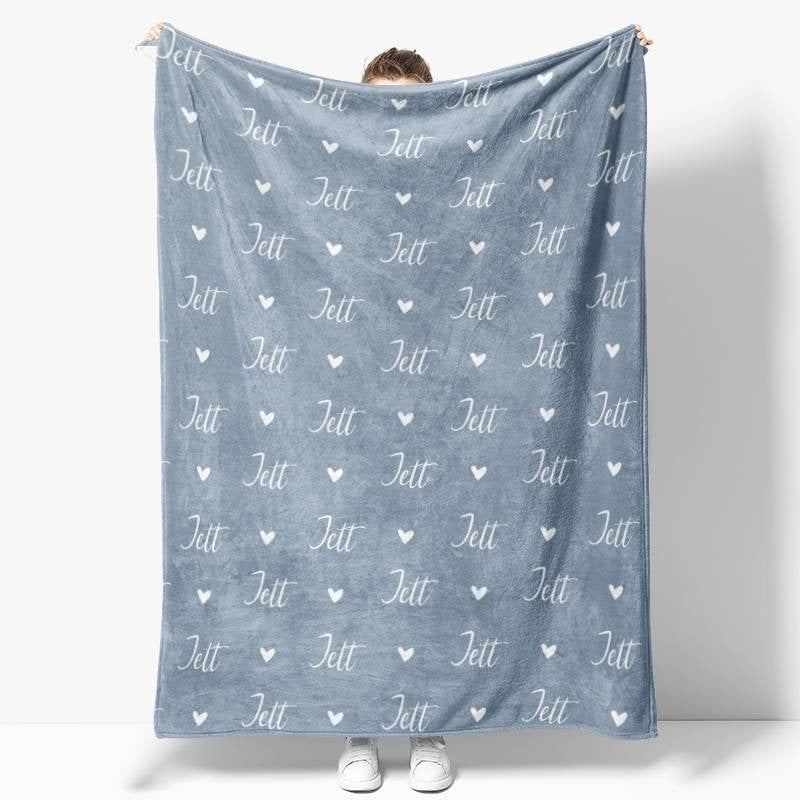 Personalized Name Fleece Blanket for Kids Gift