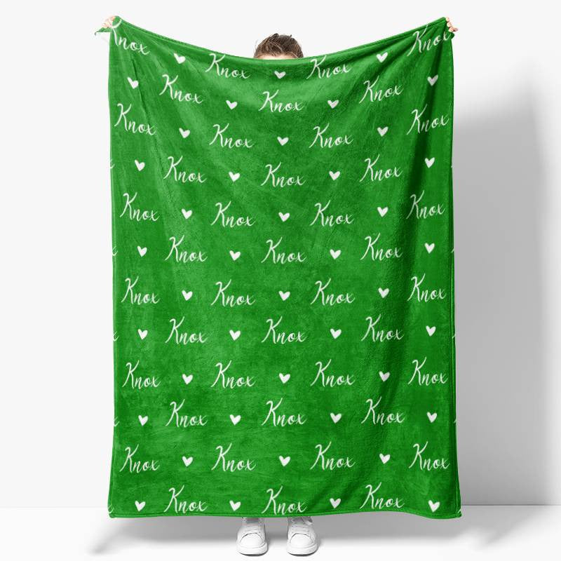 Personalized Name Fleece Blanket for Kids Gift
