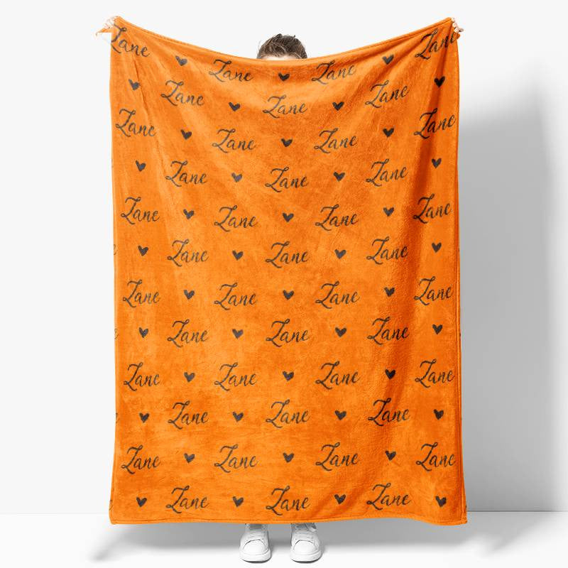 Personalized Name Fleece Blanket for Kids Gift