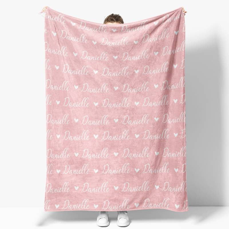 Personalized Name Fleece Blanket for Kids Gift