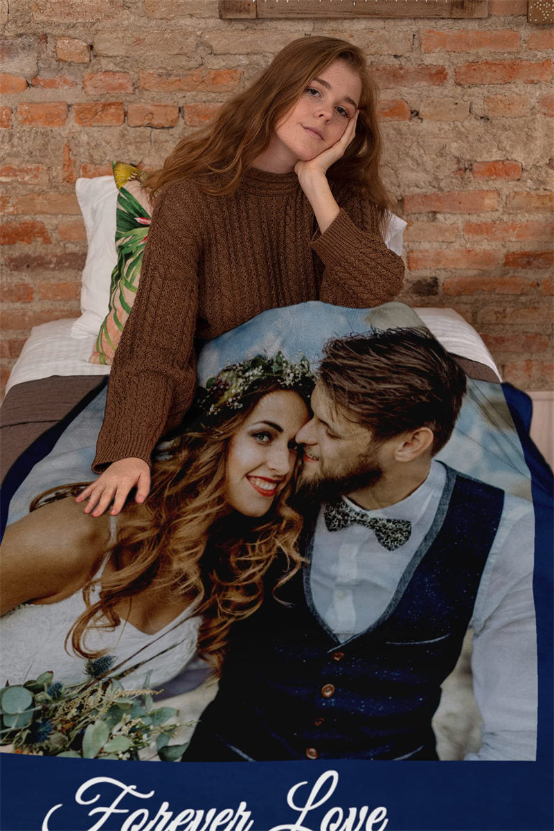 Personalized Couples Gifts Blankets With Photos