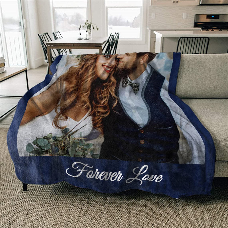 Personalized Couples Gifts Blankets With Photos