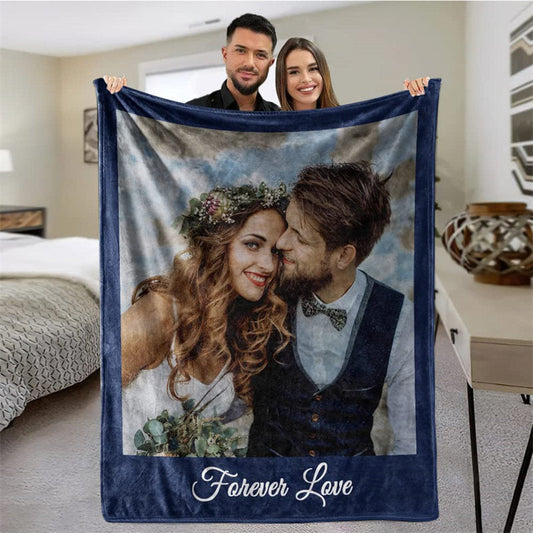 Personalized Couples Gifts Blankets With Photos