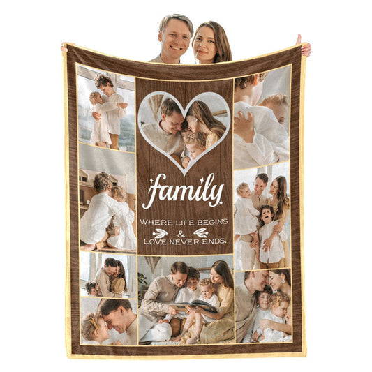 Personalized Gift Photo Throw Blankets For Adult