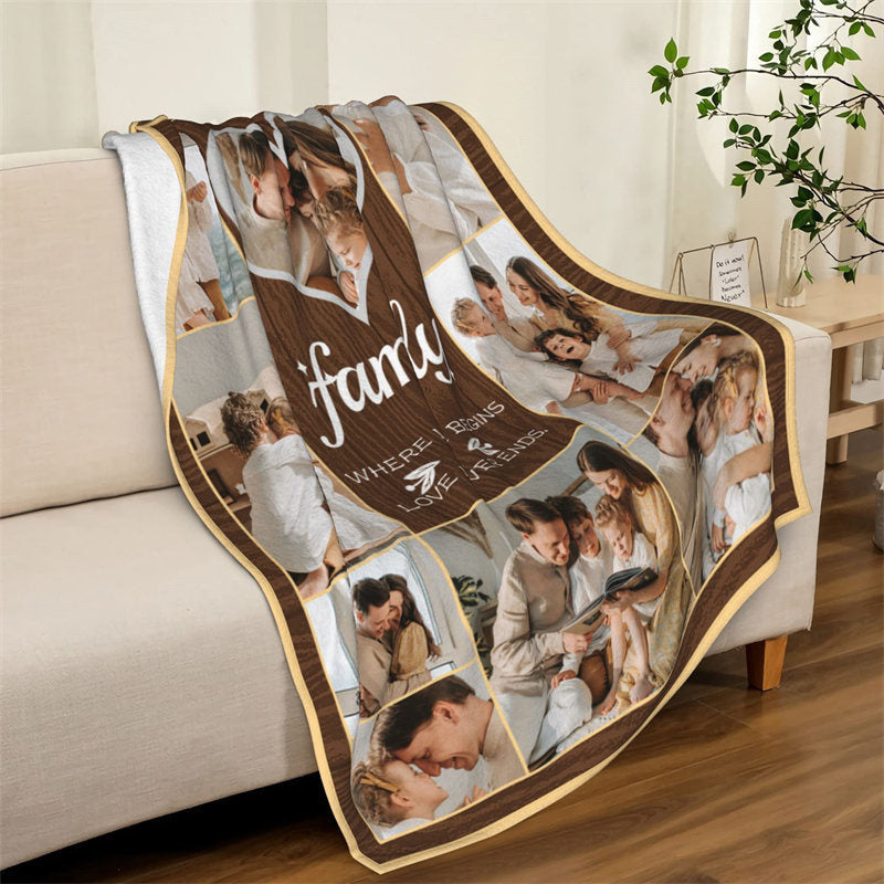 Personalized Gift Photo Throw Blankets For Adult
