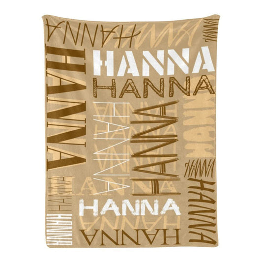 Personalized Name Burlywood Blanket Gift For Kid