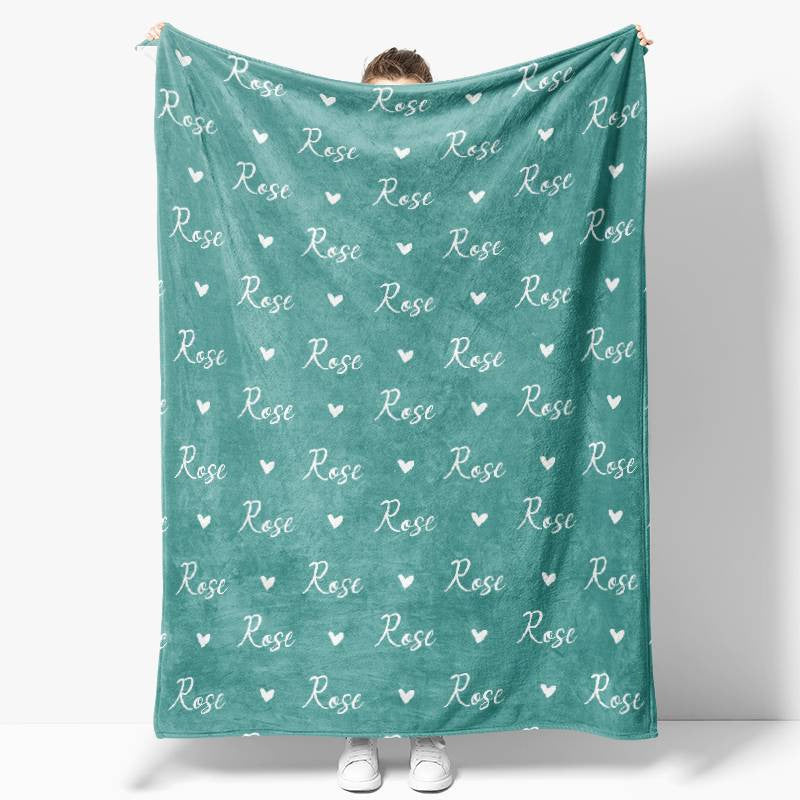 Personalized Name Fleece Blanket for Kids Gift