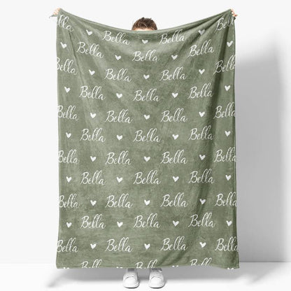 Personalized Name Fleece Blanket for Kids Gift