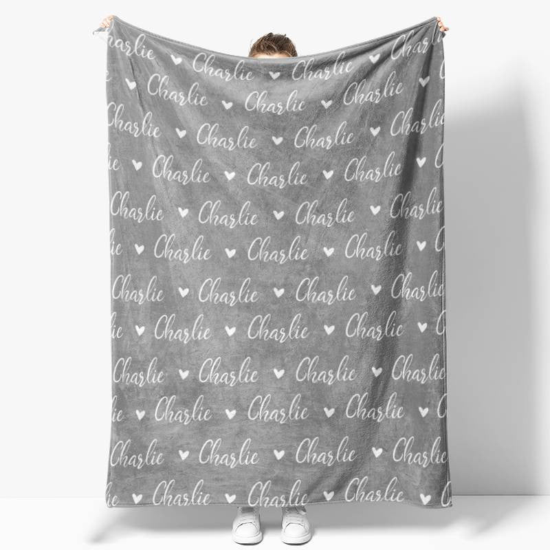 Personalized Name Fleece Blanket for Kids Gift