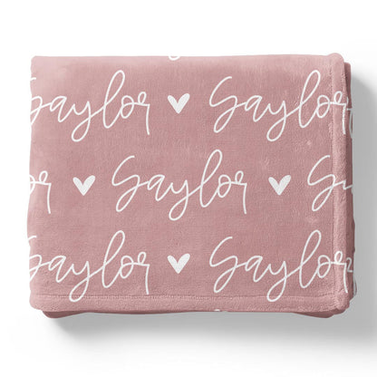 Personalized Name Fleece Blanket for Kids Gift