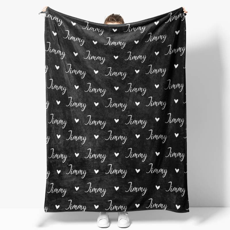 Personalized Name Fleece Blanket for Kids Gift