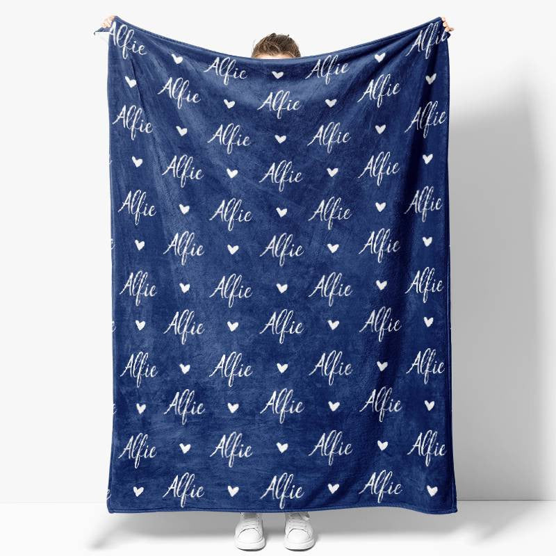 Personalized Name Fleece Blanket for Kids Gift