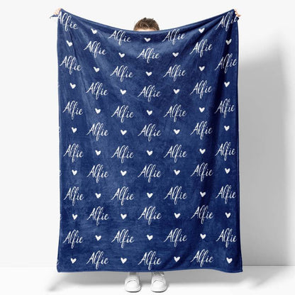 Personalized Name Fleece Blanket for Kids Gift