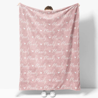 Personalized Name Fleece Blanket for Kids Gift
