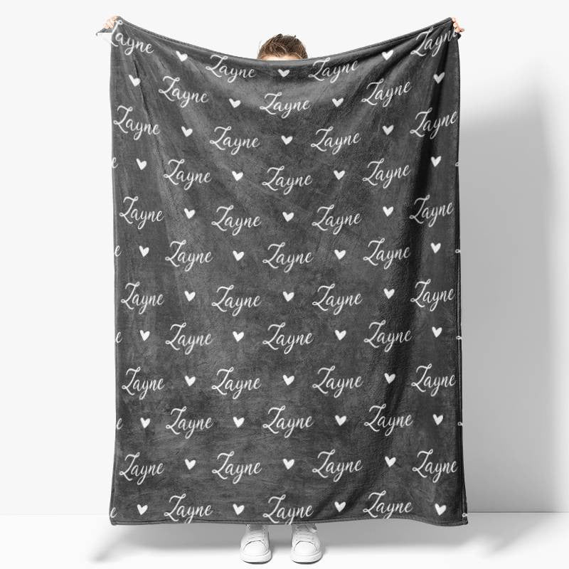 Personalized Name Fleece Blanket for Kids Gift