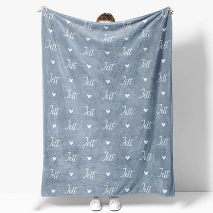 Personalized Name Fleece Blanket for Kids Gift
