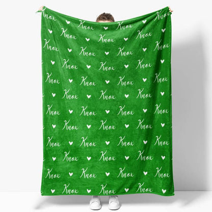 Personalized Name Fleece Blanket for Kids Gift