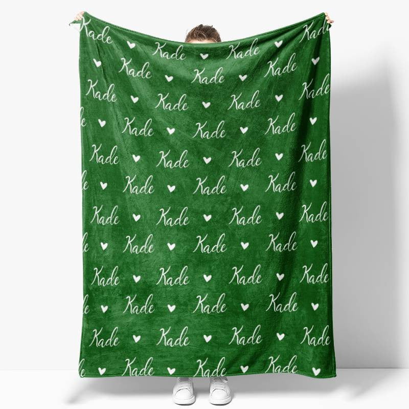 Personalized Name Fleece Blanket for Kids Gift