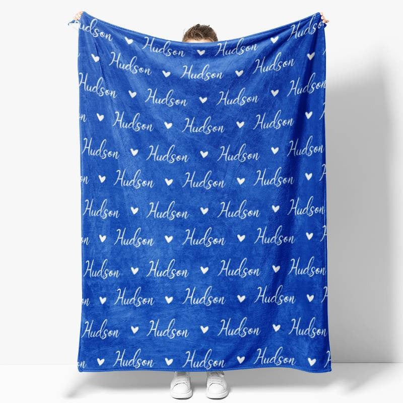 Personalized Name Fleece Blanket for Kids Gift