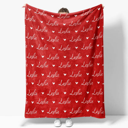 Personalized Name Fleece Blanket for Kids Gift