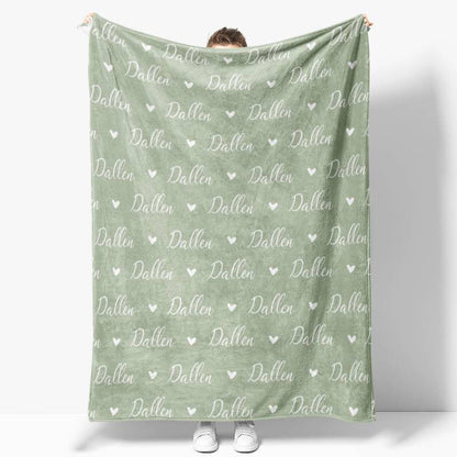 Personalized Name Fleece Blanket for Kids Gift