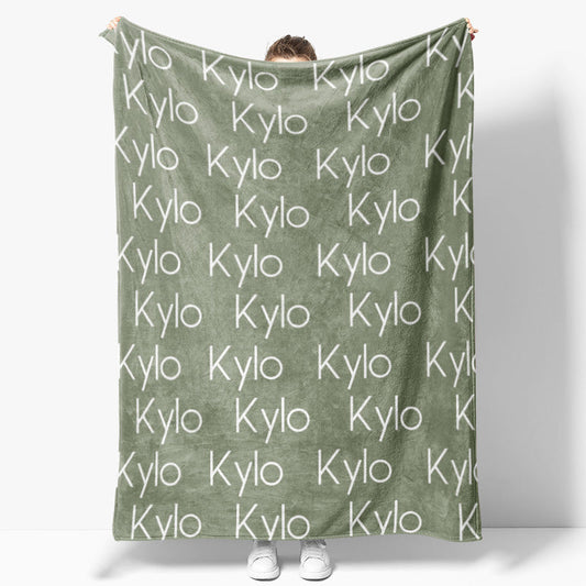 Personalized Name Soft Blanket Gift For Kids Baby