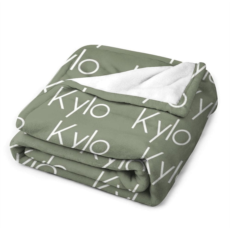 Personalized Name Soft Blanket Gift For Kids Baby