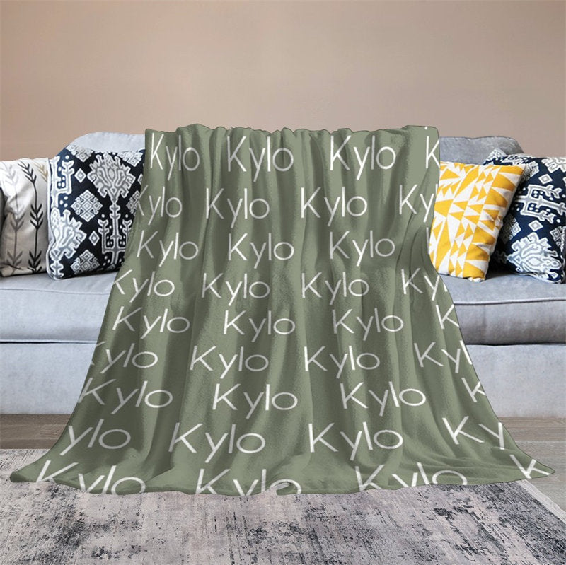 Personalized Name Soft Blanket Gift For Kids Baby