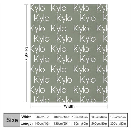 Personalized Name Soft Blanket Gift For Kids Baby