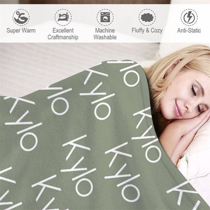 Personalized Name Soft Blanket Gift For Kids Baby