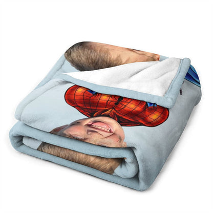 Personalized Photo Super Sipder Hero Boy Blanket