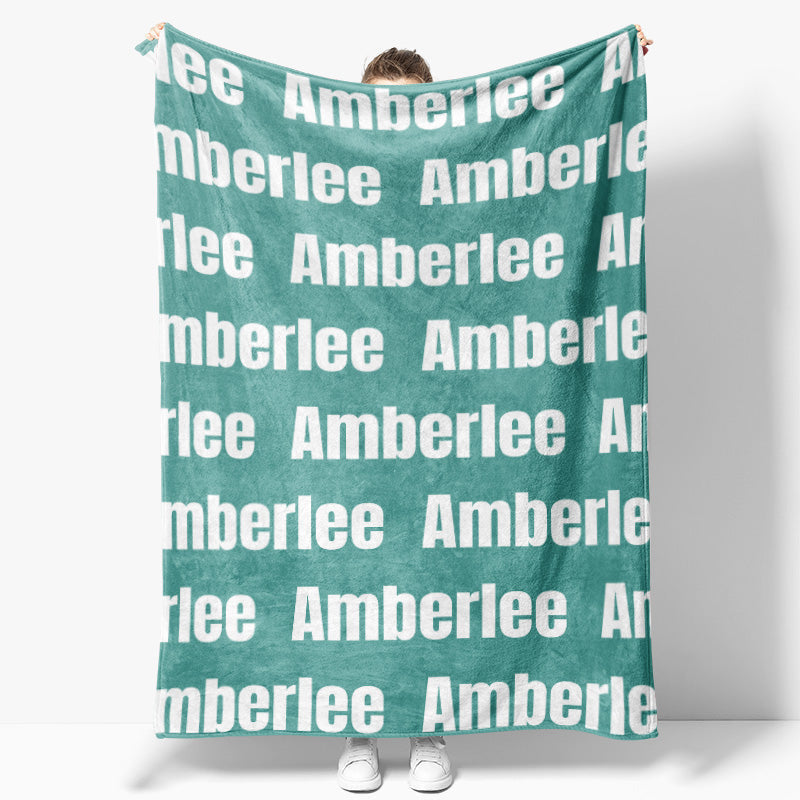 Personalized Super Soft Name Family Blanket