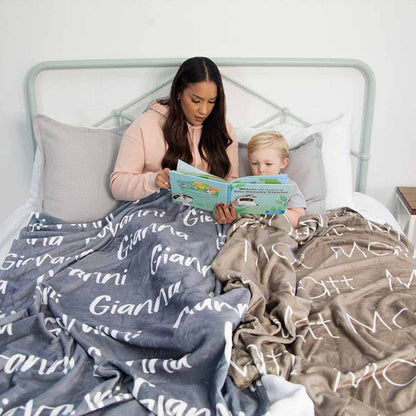 Personalized Super Soft Name Family Blanket